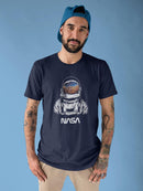 Nasa Astrnaut Watching Galaxy T-shirt -NASA Designs