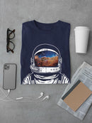 Nasa Astrnaut Watching Galaxy T-shirt -NASA Designs