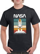 Nasa Space Shuttle Retro Color T-shirt -NASA Designs