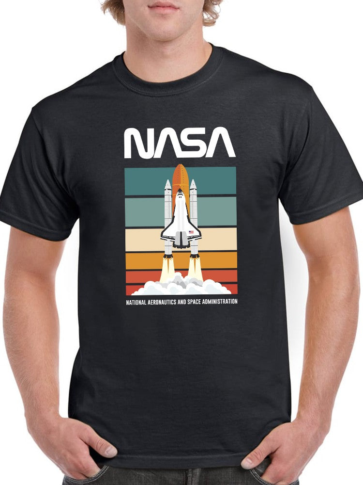 Nasa Space Shuttle Retro Color T-shirt -NASA Designs