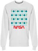 NASA Alien And Planets Winter Pattern Graphic Men's Sweatshirt