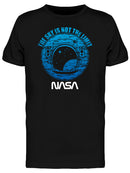 Space NASA Grunge The Sky Is Not The Limit Astronaut Graphic Men's T-shirt