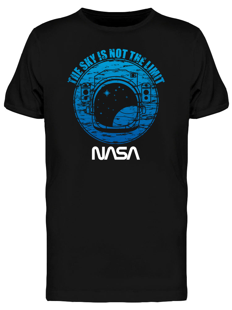 Space NASA Grunge The Sky Is Not The Limit Astronaut Graphic Men's T-shirt