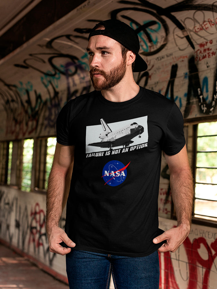 Space NASA Logo Failure Is Not An Option Spaceship Men's T-shirt
