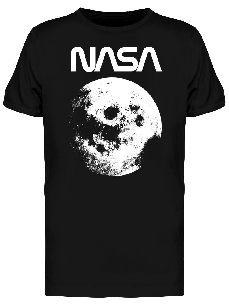 Space NASA Vintage Moon Picture Graphic Men's T-shirt