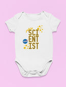 NASA Logo Cute Stars Future Scientist Baby's Bodysuit