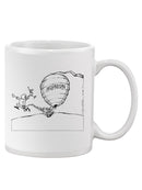 Kicking The Beehive Mug -Wilfred Hildonen Designs