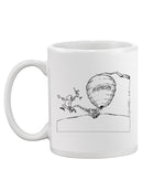 Kicking The Beehive Mug -Wilfred Hildonen Designs
