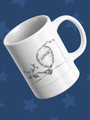 Kicking The Beehive Mug -Wilfred Hildonen Designs
