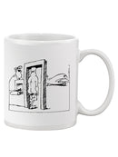 Airport Security Measures Mug -Wilfred Hildonen Designs