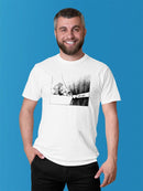 Behind The Curtain. T-shirt -Wilfred Hildonen Designs