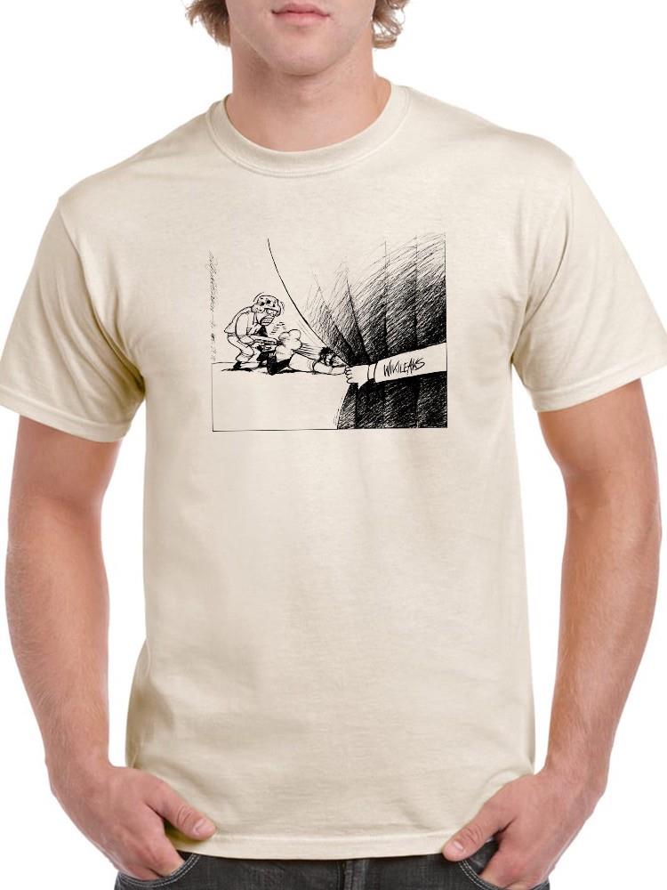 Behind The Curtain. T-shirt -Wilfred Hildonen Designs