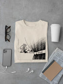 Behind The Curtain. T-shirt -Wilfred Hildonen Designs