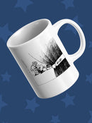 Behind The Curtain. Mug -Wilfred Hildonen Designs