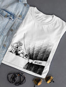 Behind The Curtain. T-shirt -Wilfred Hildonen Designs