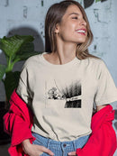 Behind The Curtain. T-shirt -Wilfred Hildonen Designs