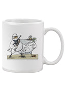 Peace By Force. Mug -Wilfred Hildonen Designs