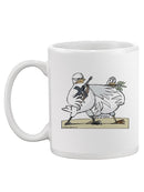 Peace By Force. Mug -Wilfred Hildonen Designs