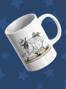 Peace By Force. Mug -Wilfred Hildonen Designs