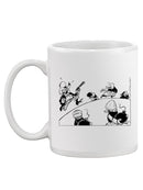 Noisy Fights. Mug -Wilfred Hildonen Designs