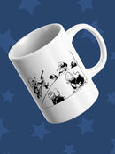 Noisy Fights. Mug -Wilfred Hildonen Designs