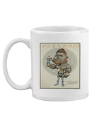 Famous Boxer Cartoon Style Mug -Halit Kurtulmus Aytoslu Designs
