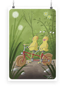 Snail Date Wall Art -Engin Selcuk Designs