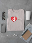 Bullseye Heart T-shirt -Engin Selcuk Designs