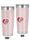 Bullseye Heart Tumbler -Engin Selcuk Designs