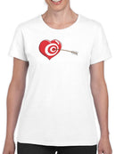 Bullseye Heart T-shirt -Engin Selcuk Designs