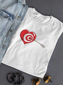 Bullseye Heart T-shirt -Engin Selcuk Designs