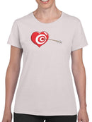 Bullseye Heart T-shirt -Engin Selcuk Designs