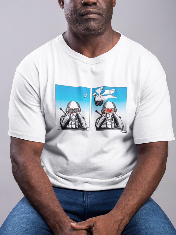 When Seen Through Peace T-shirt -Jorge Sanchez Armas Designs