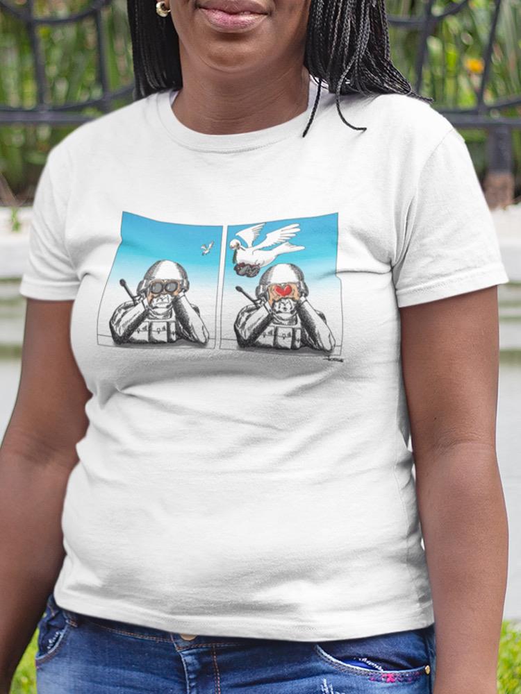 When Seen Through Peace T-shirt -Jorge Sanchez Armas Designs