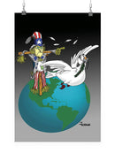 Scaring Peace Away Wall Art -Jorge Sanchez Armas Designs