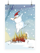 Reckless Snowman Wall Art -Hicabi De Merc Designs
