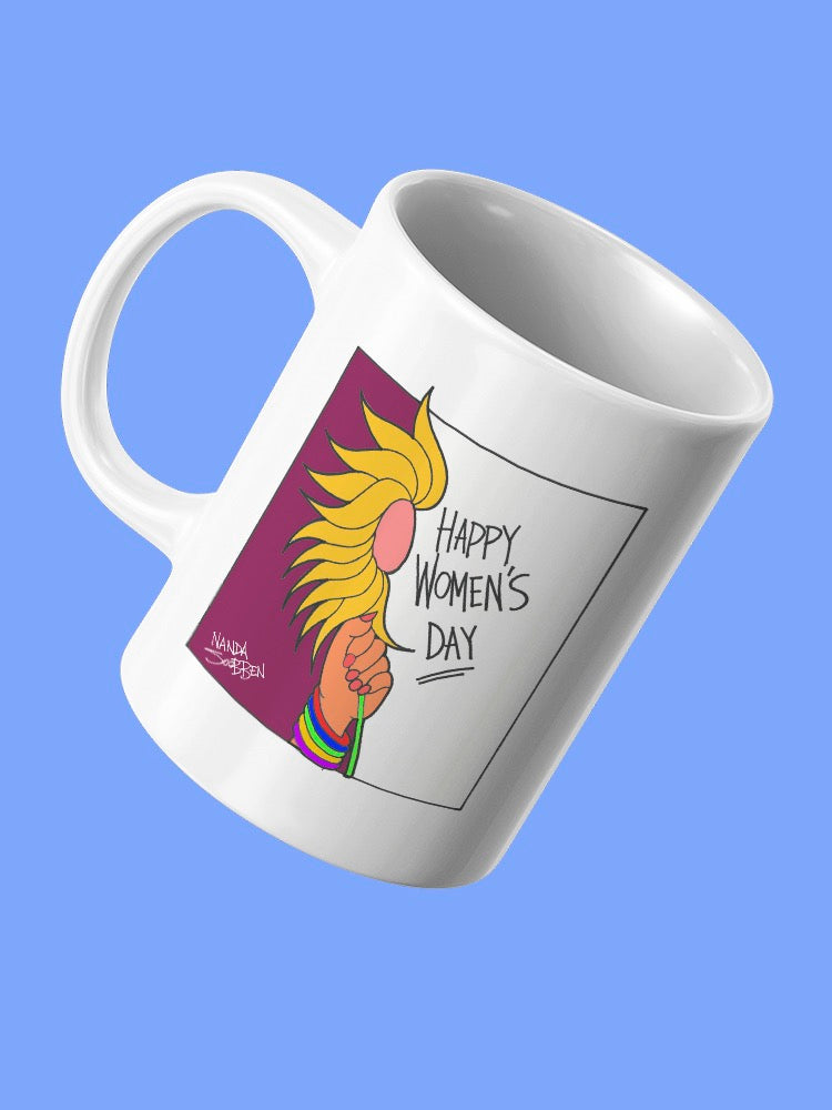 Happy Women's Day Mug -Nanda Soobben Designs