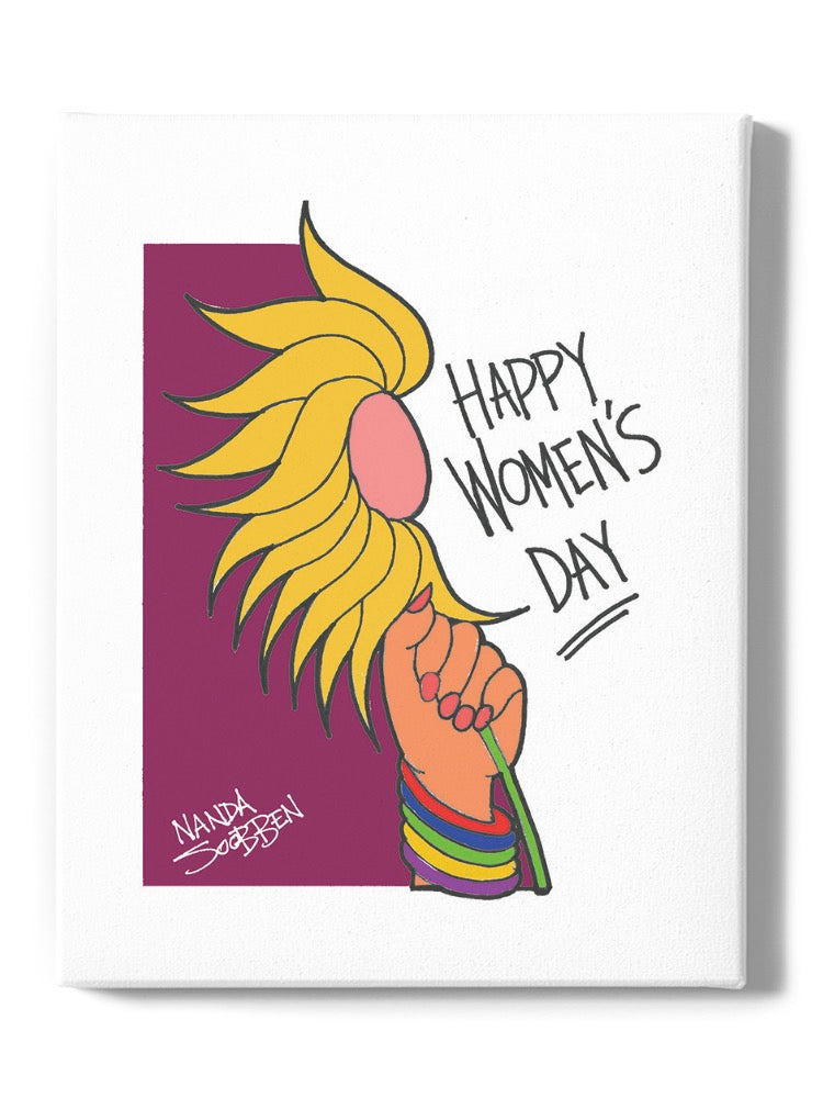 Happy Women's Day Wall Art -Nanda Soobben Designs