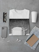 Tv Over Book T-shirt -Mohsen Najafi Designs
