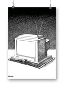 Tv Over Book Wall Art -Mohsen Najafi Designs