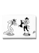 Bull And Matadora Wall Art -Ramzy Taweel Designs