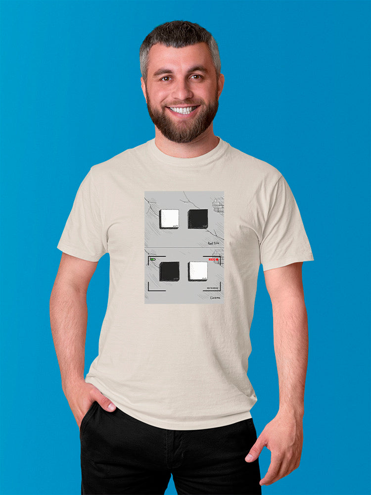 Camera Switcheroo T-shirt -Muzaffar Yulchiboev Designs
