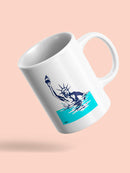 Sinking Liberty Mug -Muzaffar Yulchiboev Designs