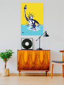 Sinking Liberty Wall Art -Muzaffar Yulchiboev Designs
