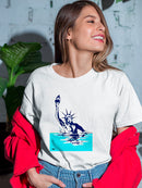 Sinking Liberty T-shirt -Muzaffar Yulchiboev Designs