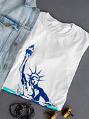 Sinking Liberty T-shirt -Muzaffar Yulchiboev Designs