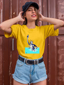 Sinking Liberty T-shirt -Muzaffar Yulchiboev Designs