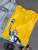 Sinking Liberty T-shirt -Muzaffar Yulchiboev Designs