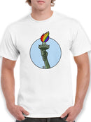 Rainbow Fire T-shirt -Pov Designs