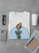 Rainbow Fire T-shirt -Pov Designs